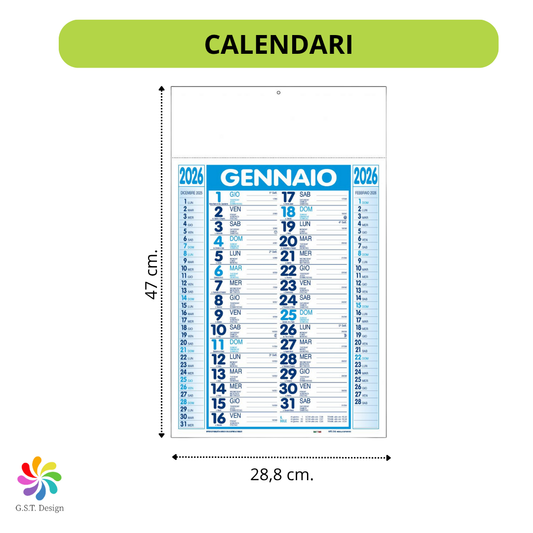 CALENDARI PERSONALIZZATI 2026