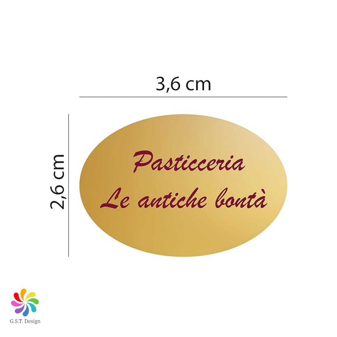 ETICHETTE ORO & ARGENTO PERSONALIZZATE