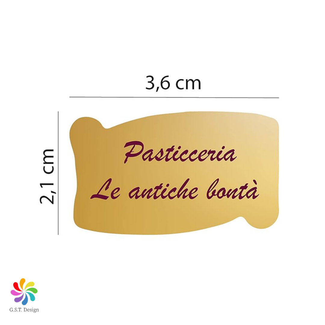 ETICHETTE ORO & ARGENTO PERSONALIZZATE