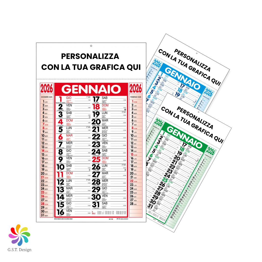 CALENDARI PERSONALIZZATI 2026